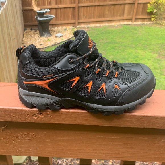 Men's Harley Davidson Composite Toe Eastfield WP Metal Free Work Shoe D93327 - Picture 6 of 16